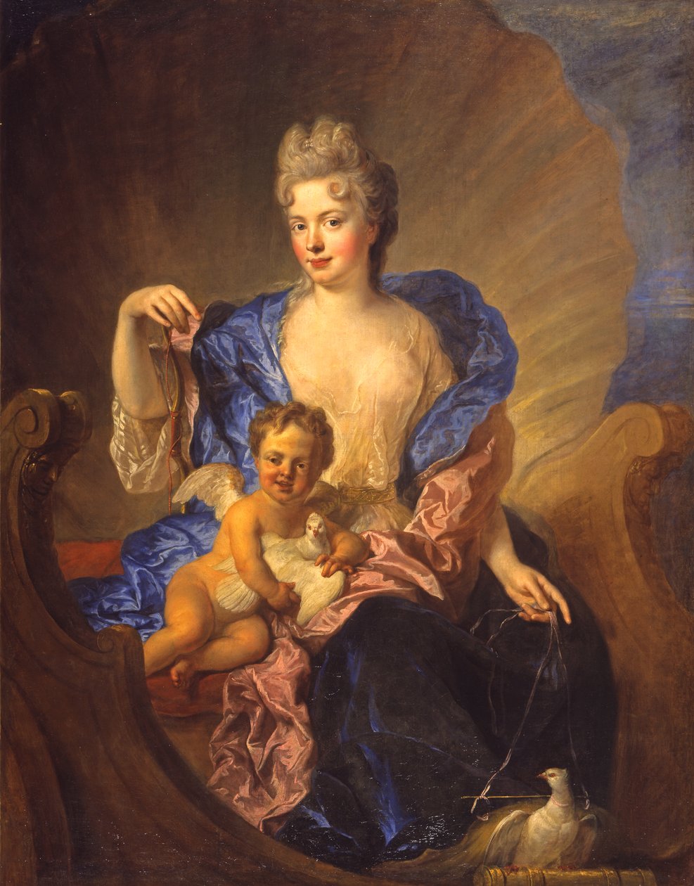 The Countess von Cosel and Her Son as Venus and Cupid, circa 1712-1715 by Francois de Troy