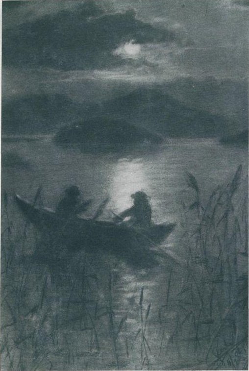 Night on Lake Cerknica by Franjo Sterle