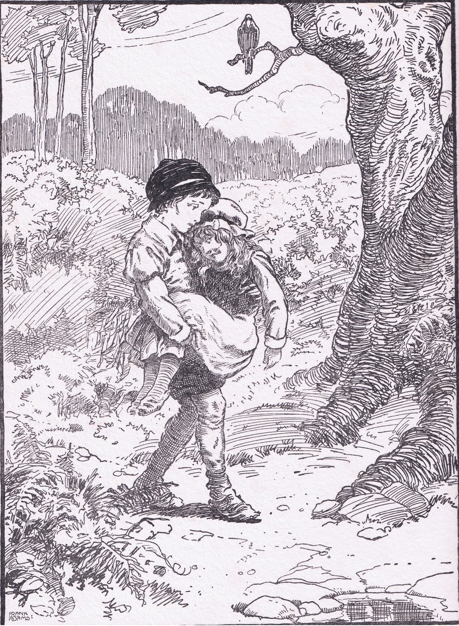 Thus wandered these two pretty dears, till death did end their grief, 1930s by Frank Adams