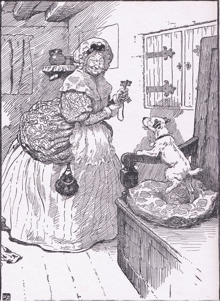 Old Mother Hubbard-went to the cupboard by Frank Adams