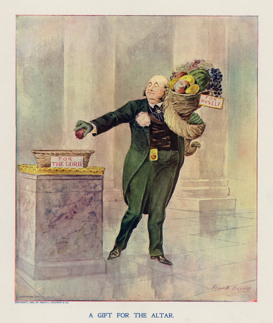 A gift for the altar by Frank Beard