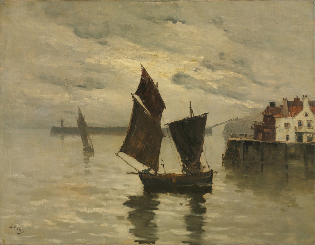 Harbor Scene, undated by Frank Boggs