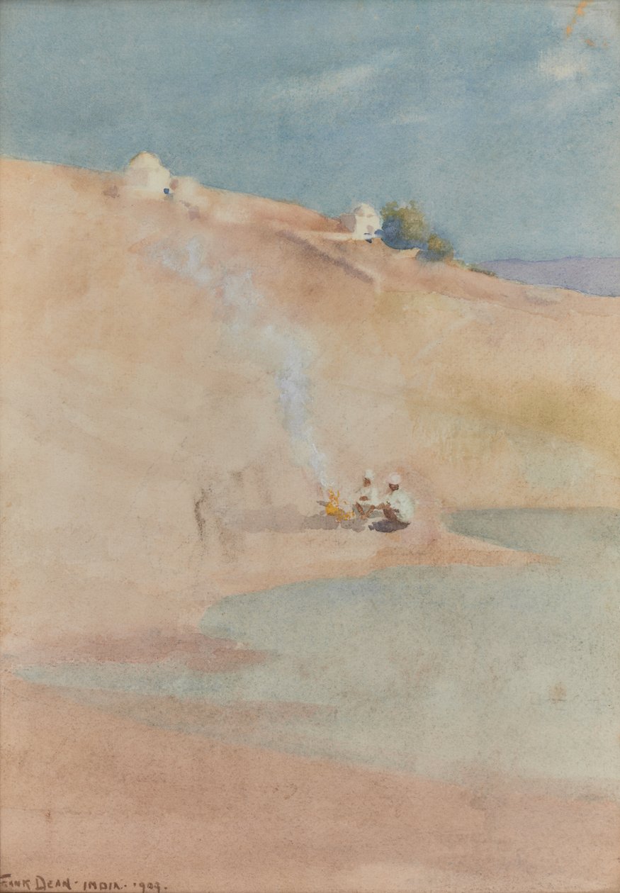 The Edge of the Bekanneer Desert, India by Frank Dean