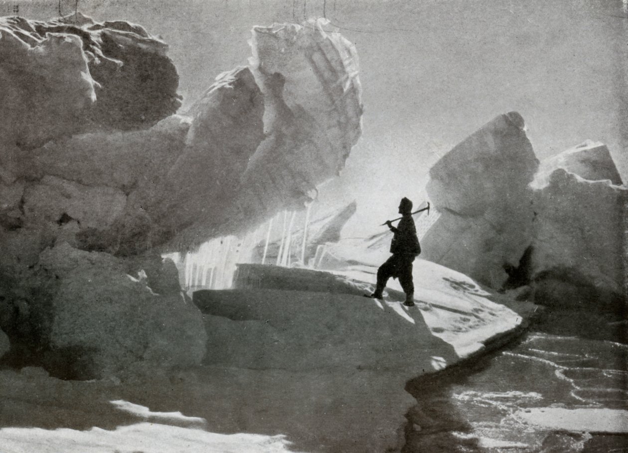 Pressure Ice Blocks Near Discovery Bluff, c1911, 1913 by Frank Debenham