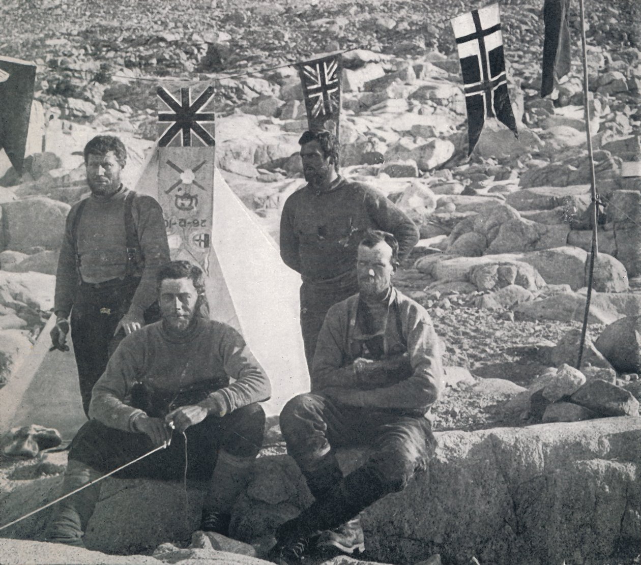 The Second Western Party at Cape Geology on Christmas Day by Frank Debenham