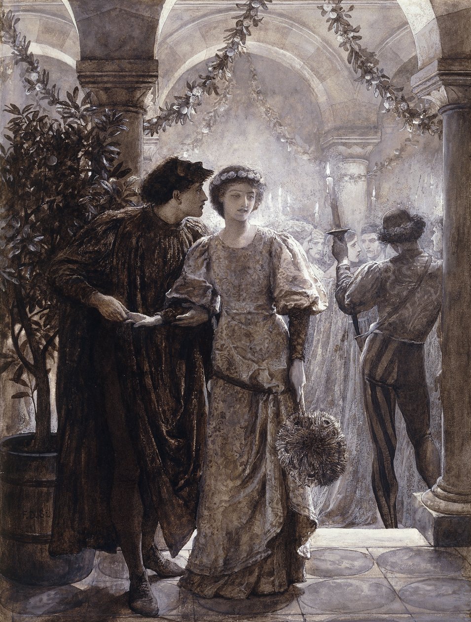 Scenes from Romeo and Juliet: The Ball Scene by Frank Dicksee