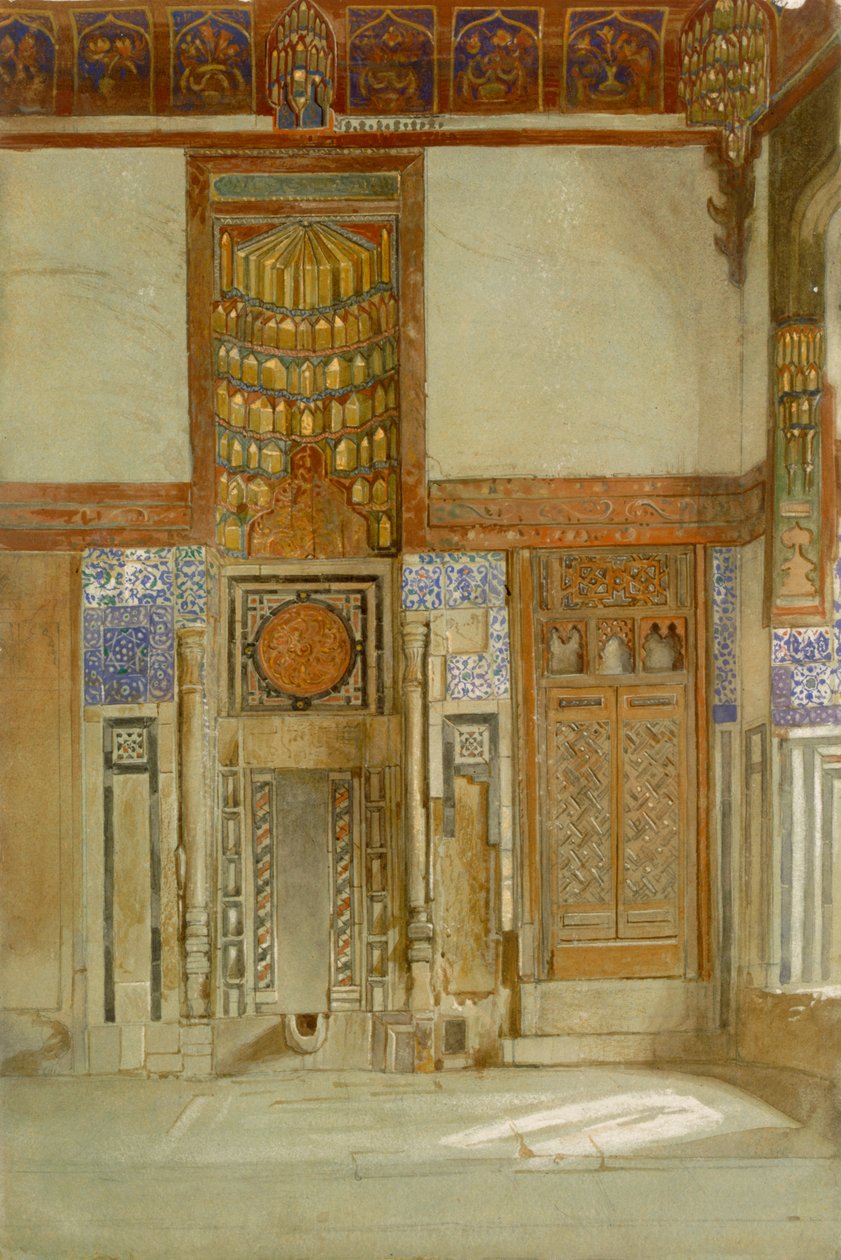 Interior of the House of the Mufti Sheikh El Mahadi, Cairo by Frank Dillon