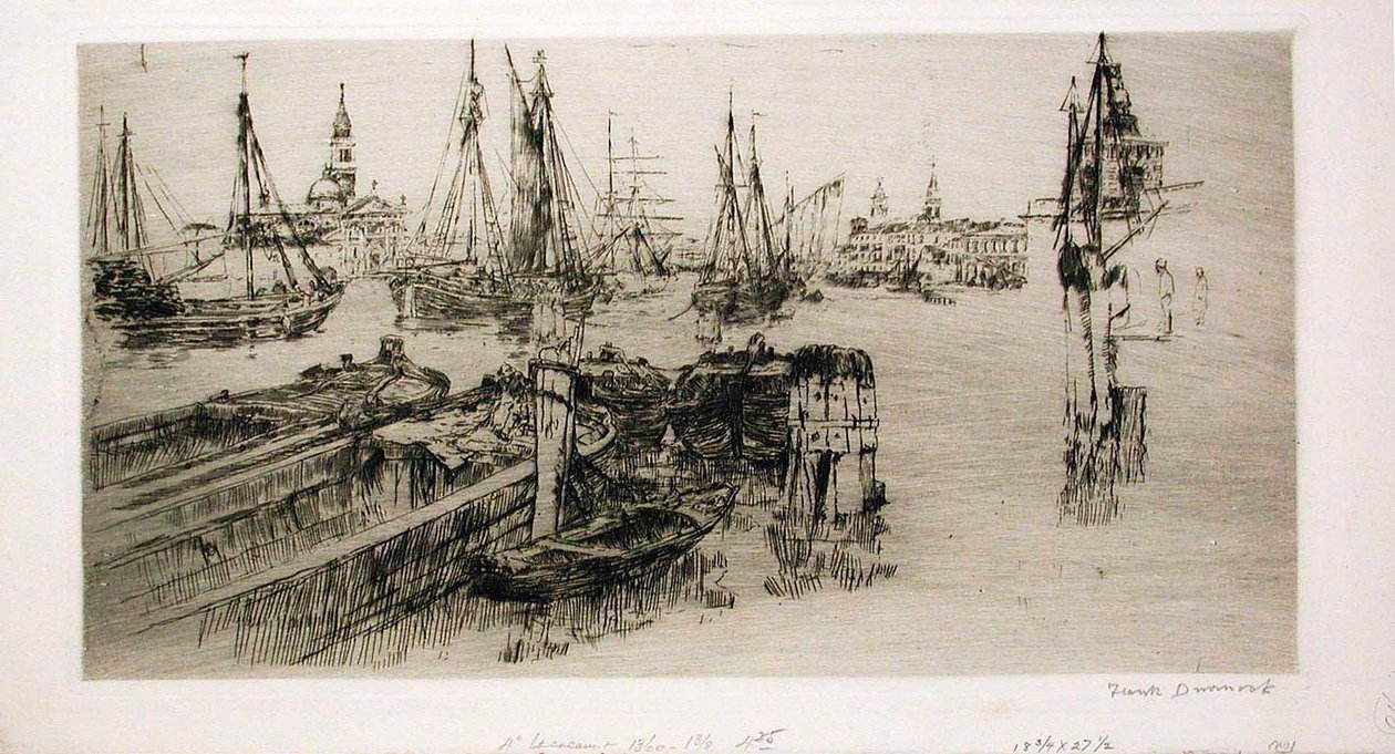 Shipping on the Giudecca by Frank Duveneck