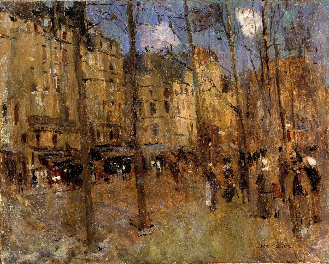 Boulevard St. Germain by Frank Edwin Scott: Fine art print