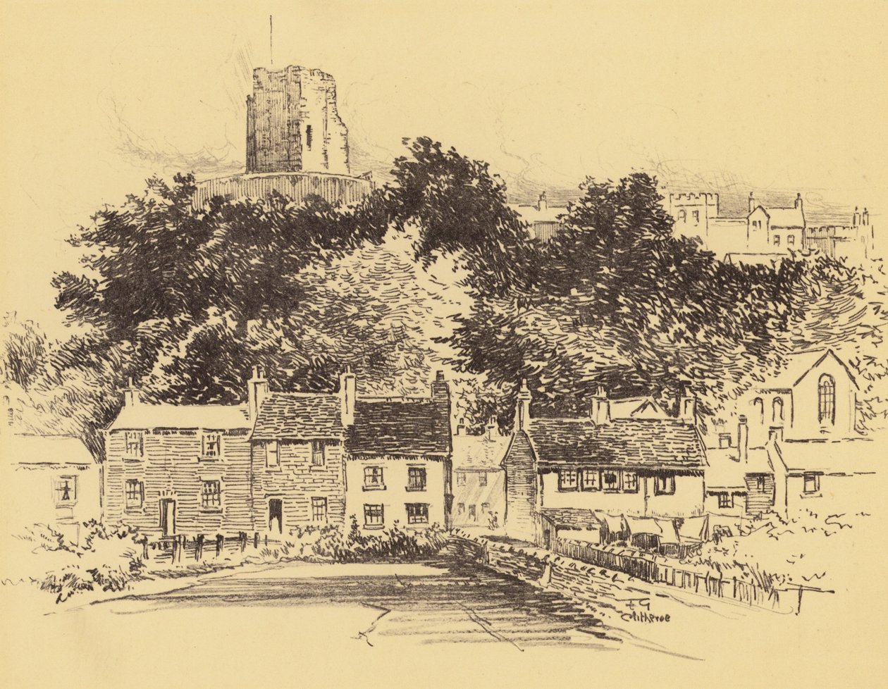 Clitheroe Castle by Frank Greenwood