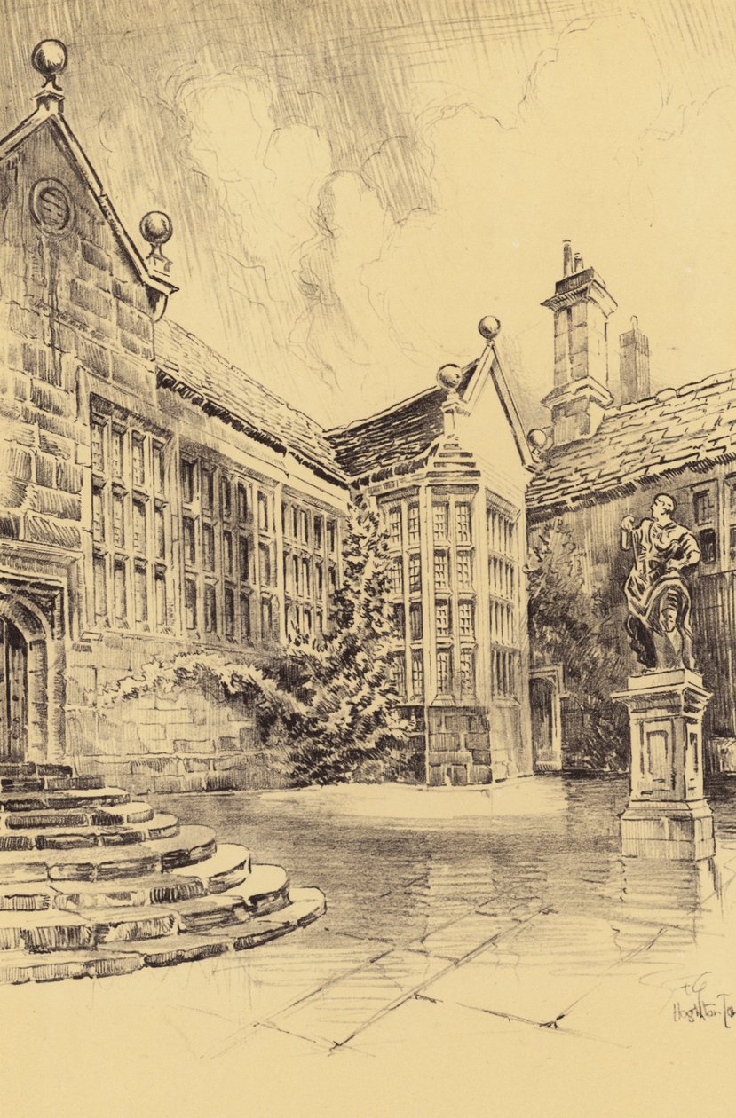 Hoghton Tower, The Upper Courtyard by Frank Greenwood