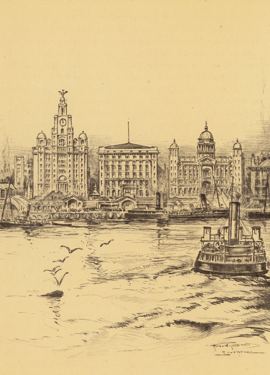 Liverpool, The New Water Front by Frank Greenwood