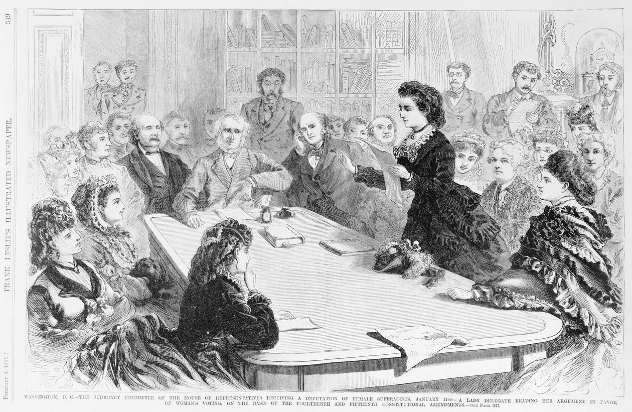 Washington D.C. The Judiciary Committee, from Frank Leslies Illustrated Newspaper, 1871 by Frank Leslie