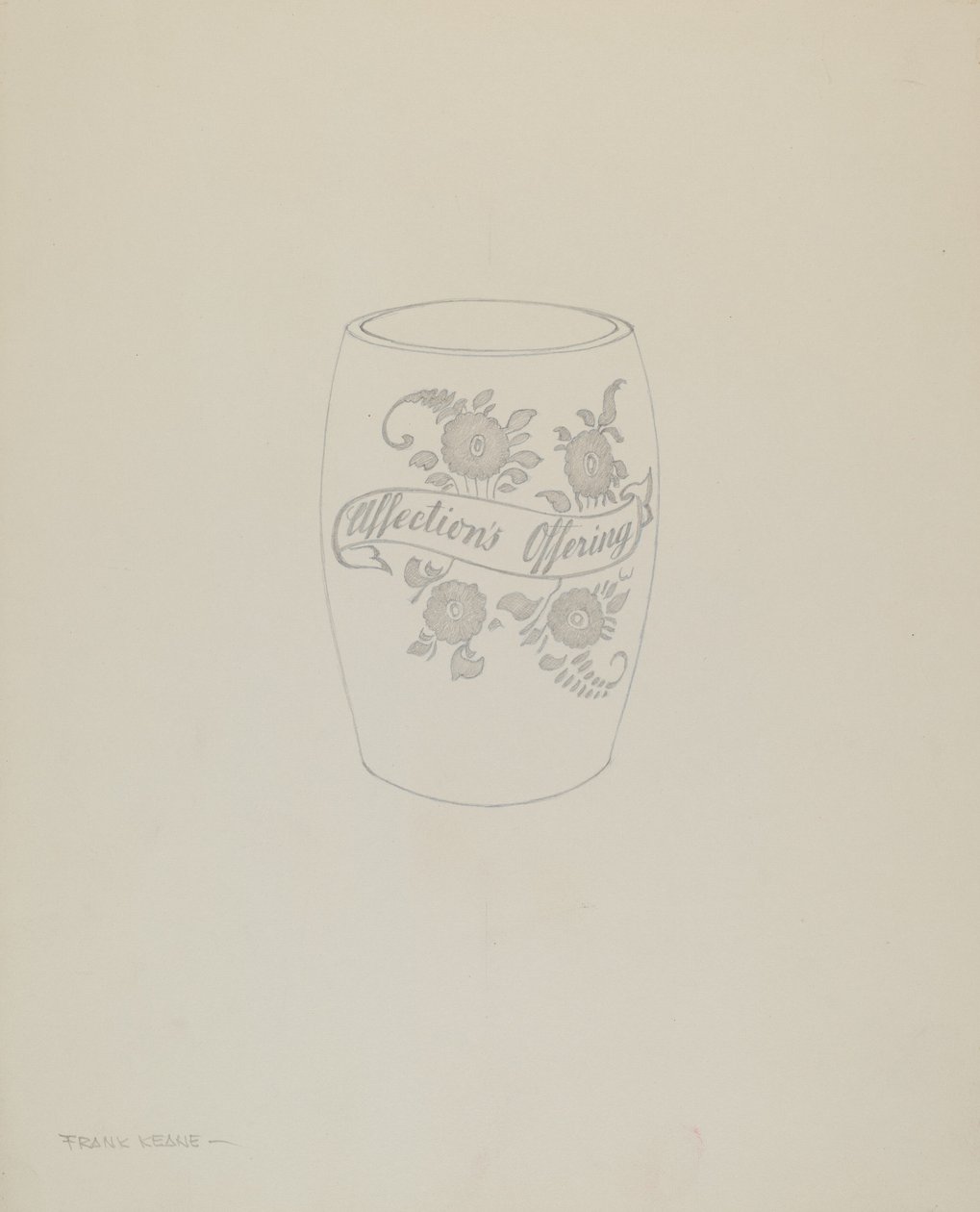 American "Bohemian" Glass Mug by Frank M. Keane