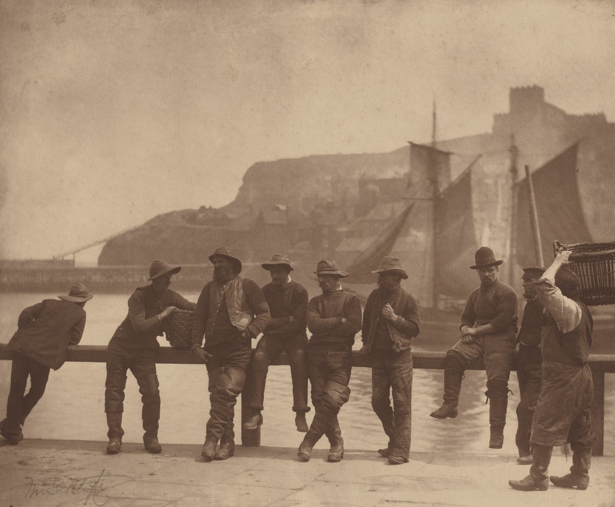 Whitby Fishermen by Frank Meadow Sutcliffe