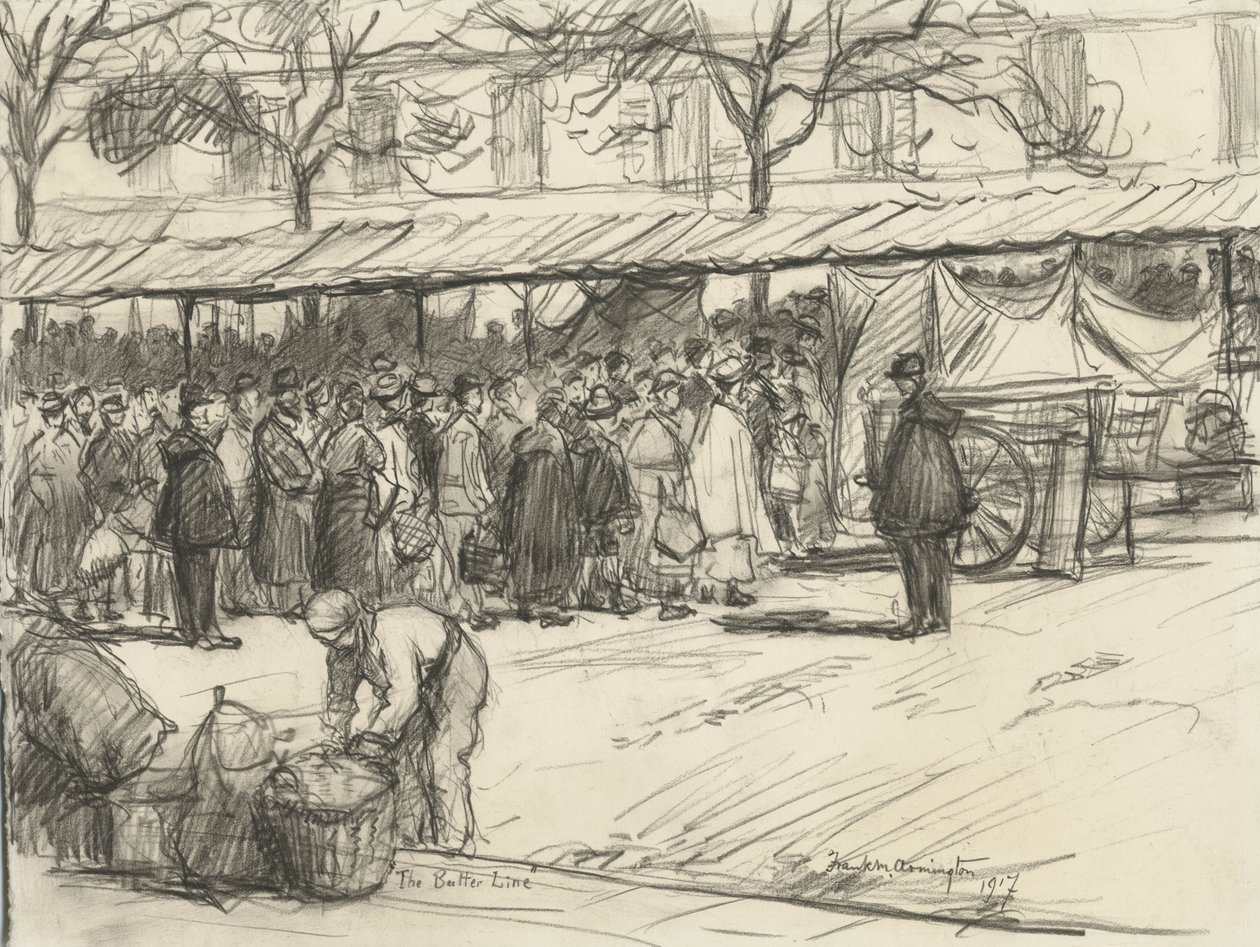 The Butter Line, 1917 by Frank Milton Armington