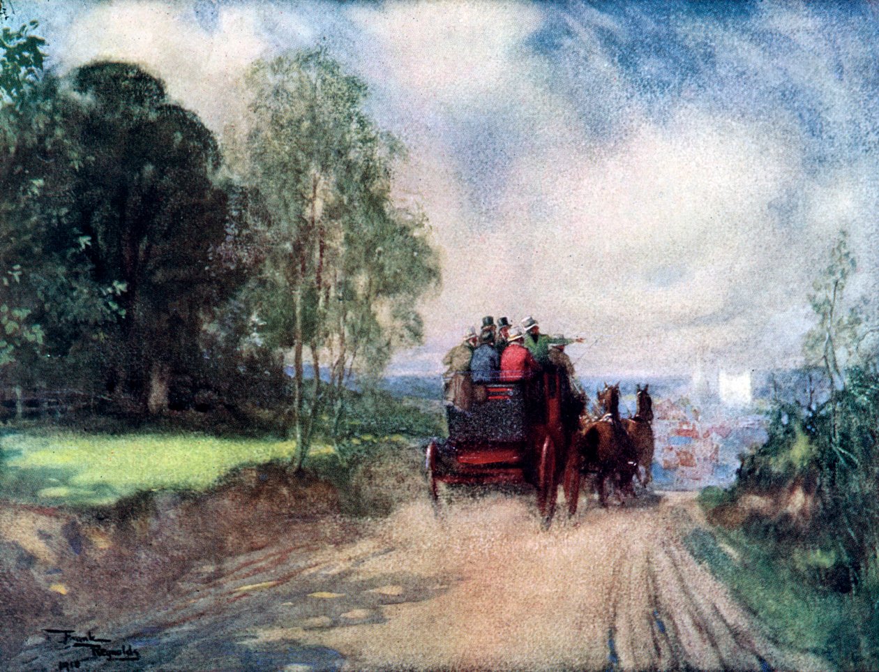 On the Rochester Coach, c. 1920 by Frank Reynolds
