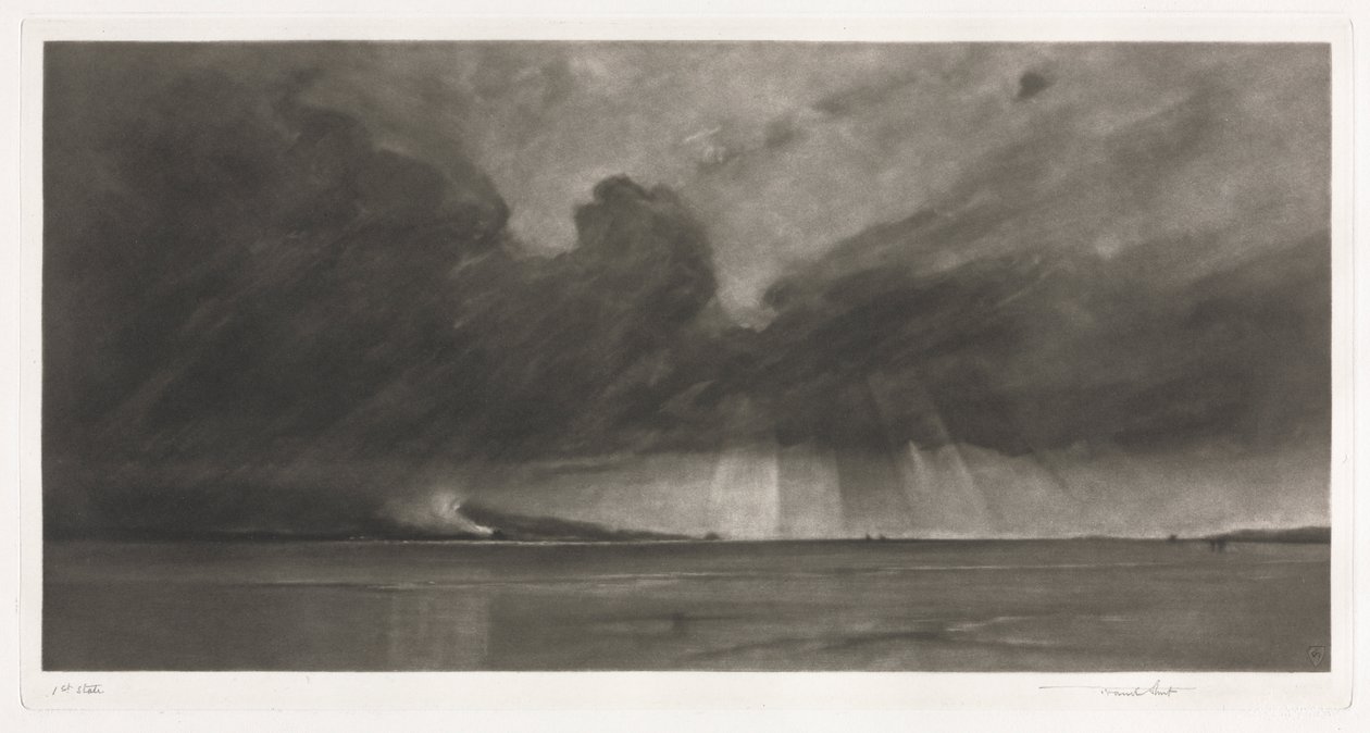 Cloud March over the Sands of Dee by Frank Short