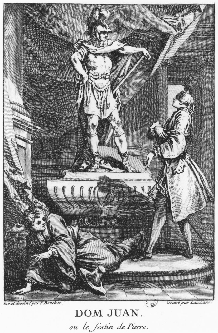 Don Juan and the Commendatore, illustration from 