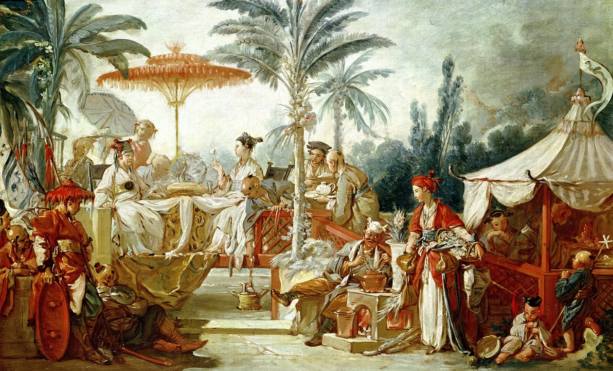 Feast of the Chinese Emperor (Study for a Tapestry Cartoon) by François Boucher