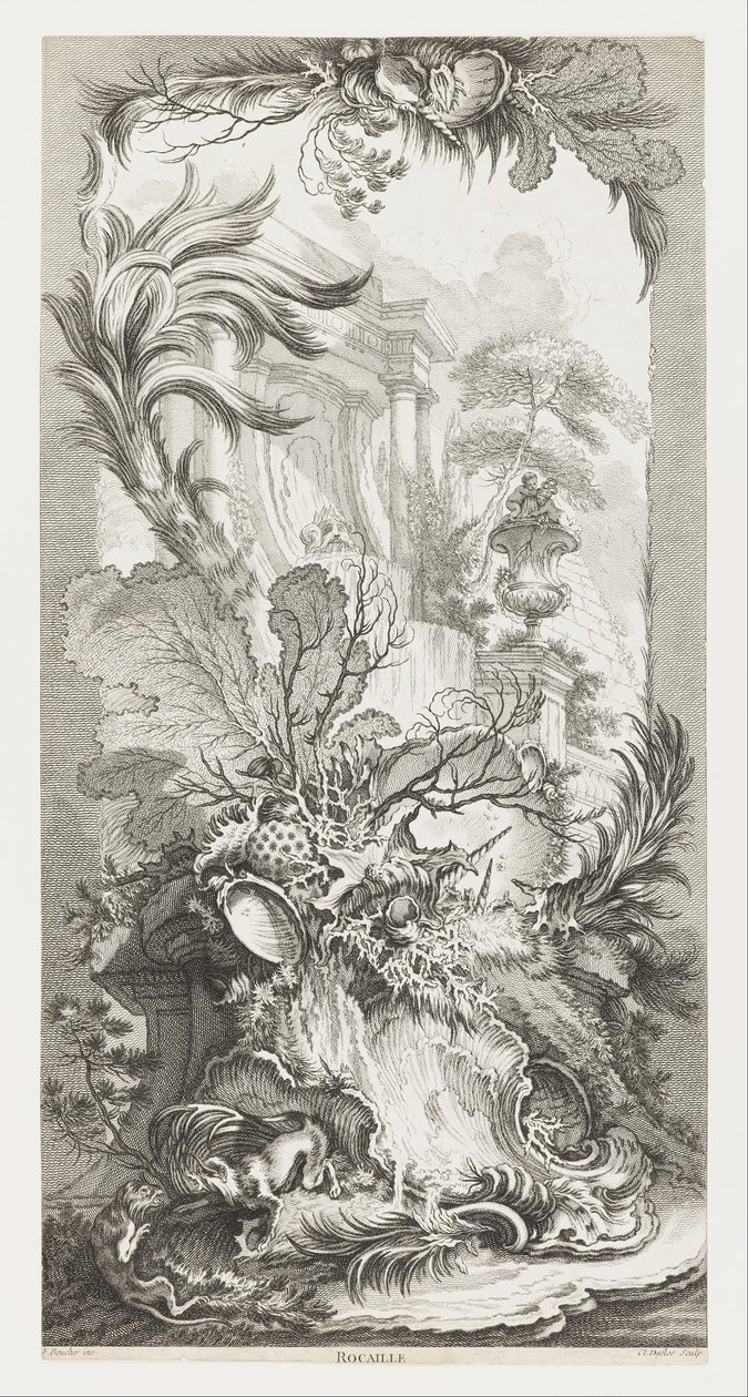 Rocaille (Rococo Design) in New Concepts for Screens by François Boucher