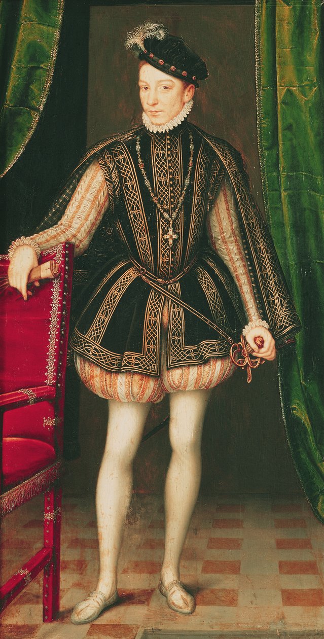 Portrait of Charles IX, 1560 by François Clouet