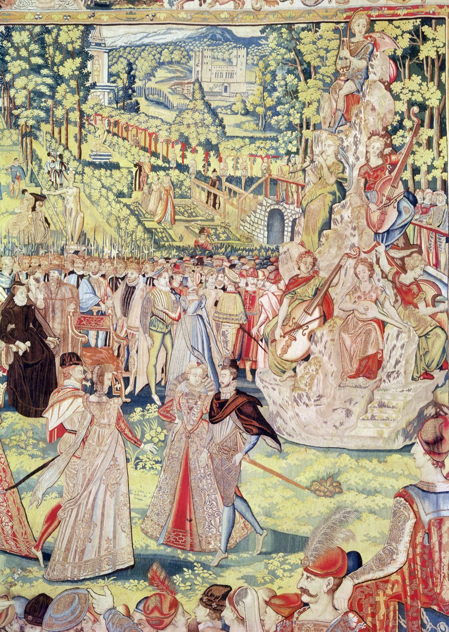 Court Fête in Paris in 1573 to honour the Polish Ambassadors in the Presence of Catherine de Medici and Henri III by François Quesnel