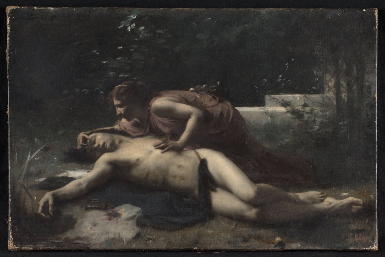 Pyramus and Thisbe, ca. 1875 by François Alfred Delobbe
