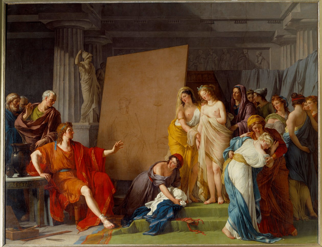 The Painter Zeuxis Choosing for Model the Most Beautiful Girls of Crotone by François André Vincent