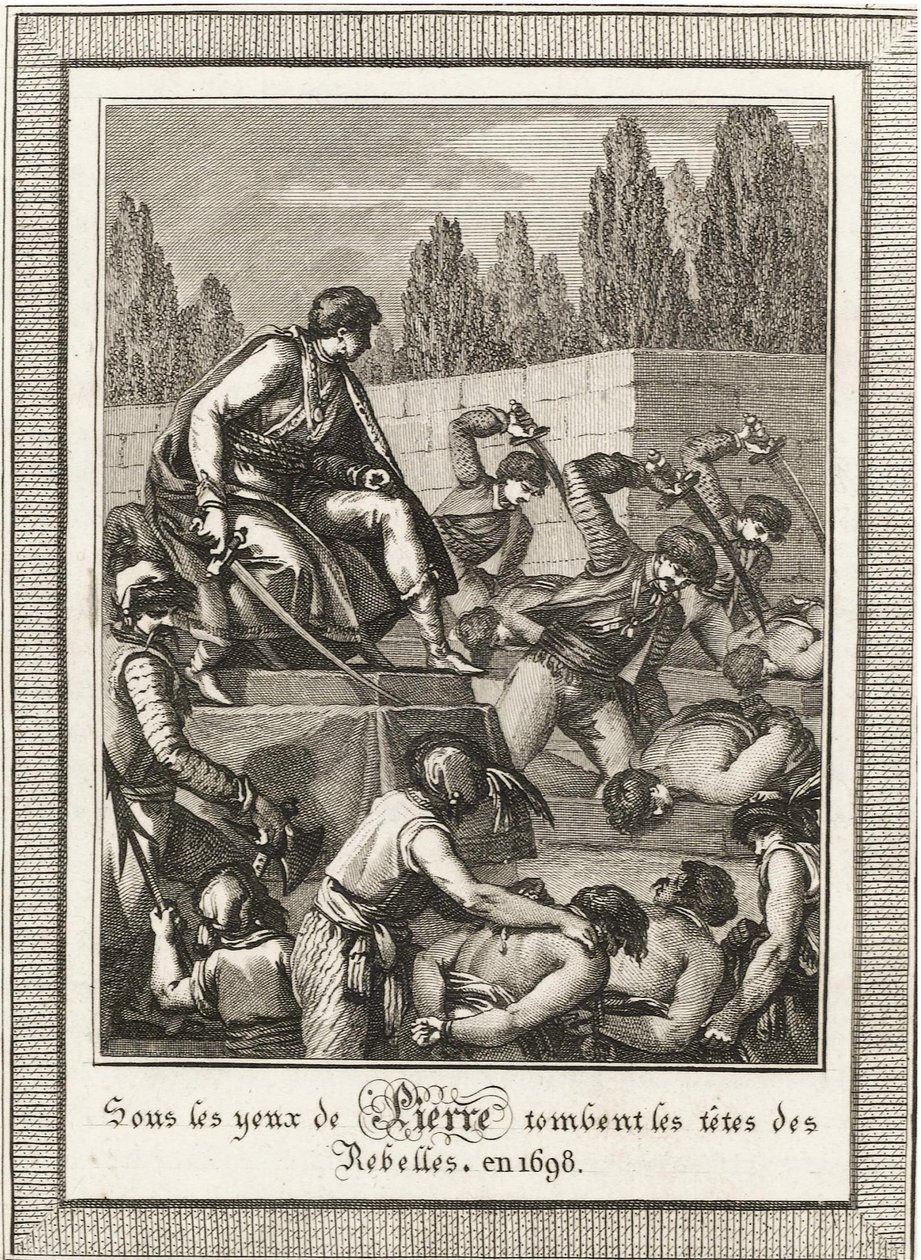 The Execution of the Streltsy. From: Histoire de Russie by Blin de Sainmore by François Anne David