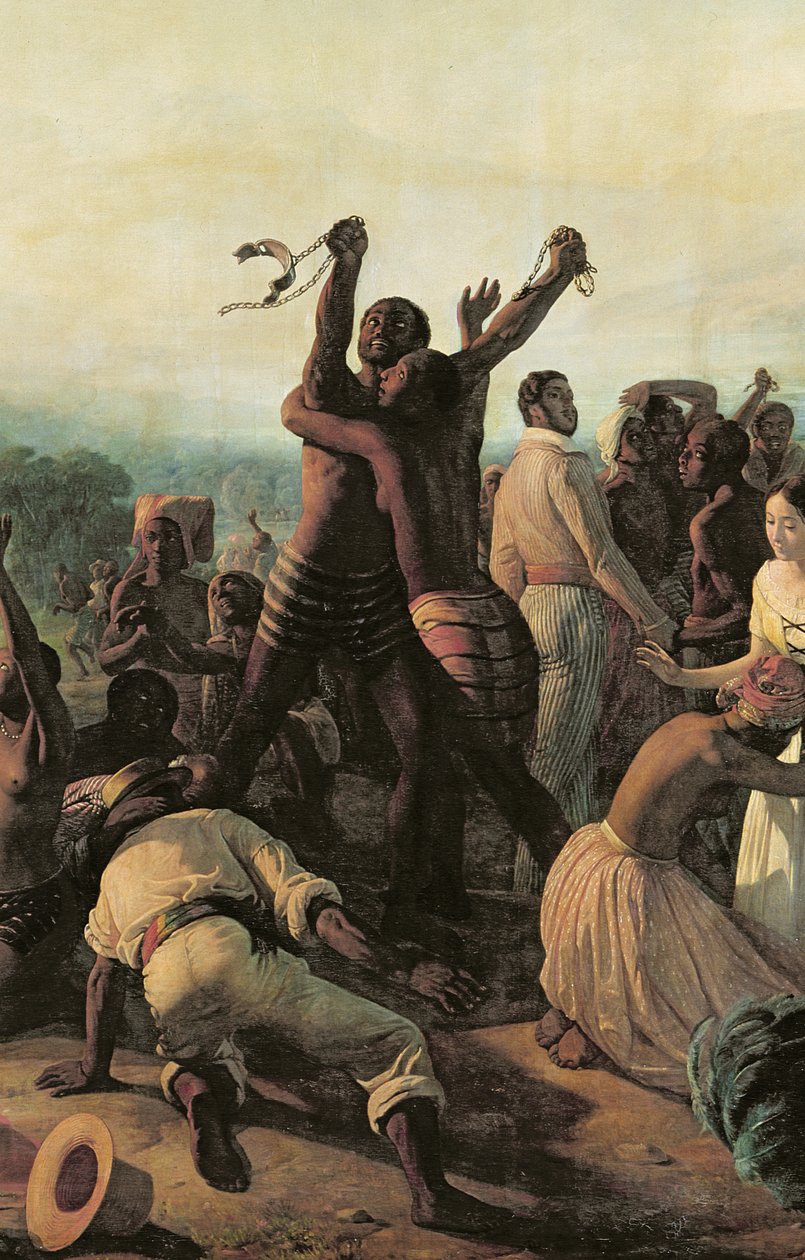 Proclamation of the Abolition of Slavery in the French Colonies, 23rd April 1848 by François Auguste Biard