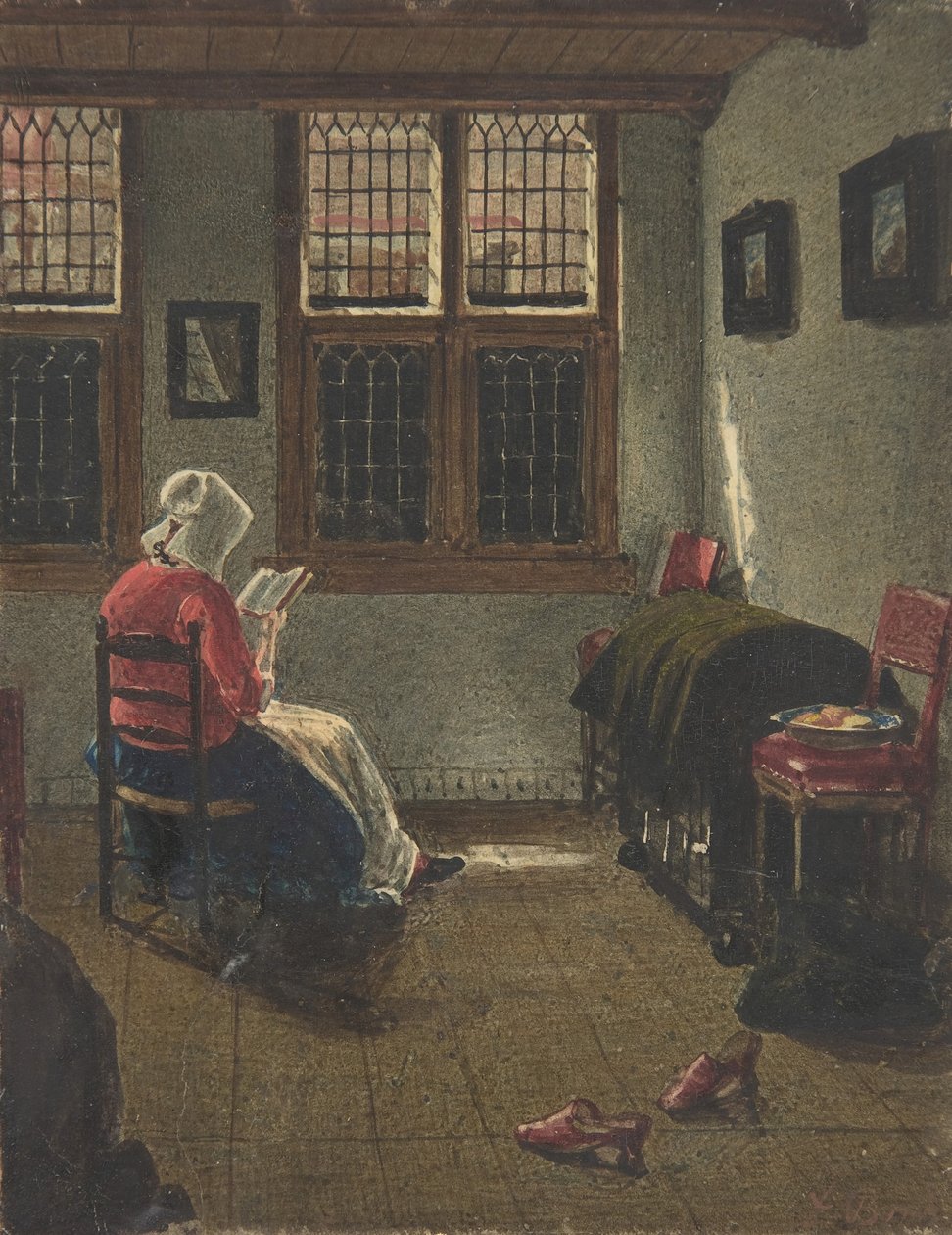 A Woman Reading by François Bonvin