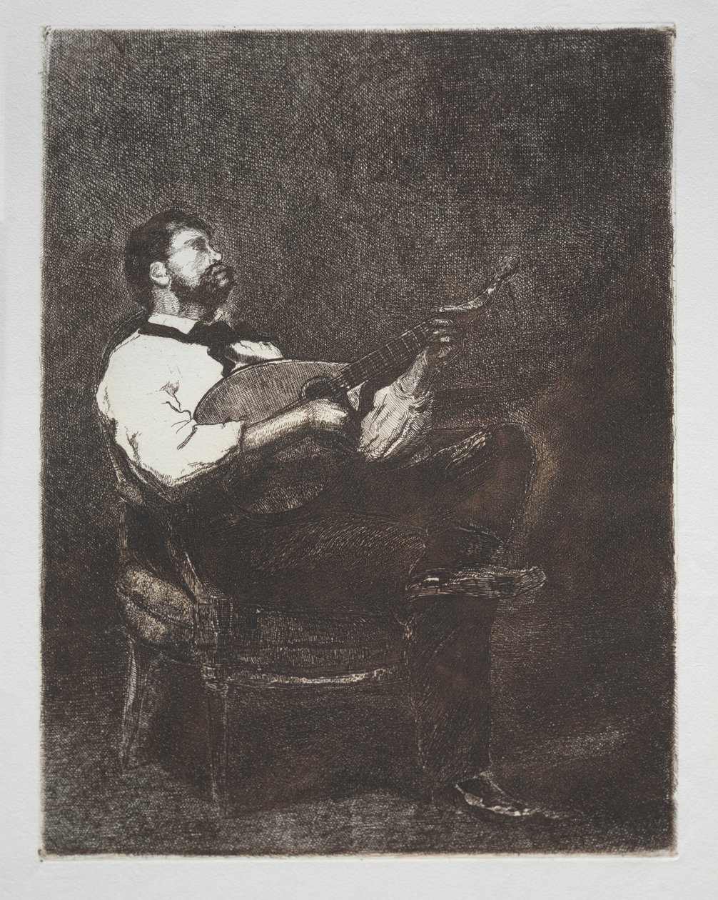 Guitar Player by François Bonvin