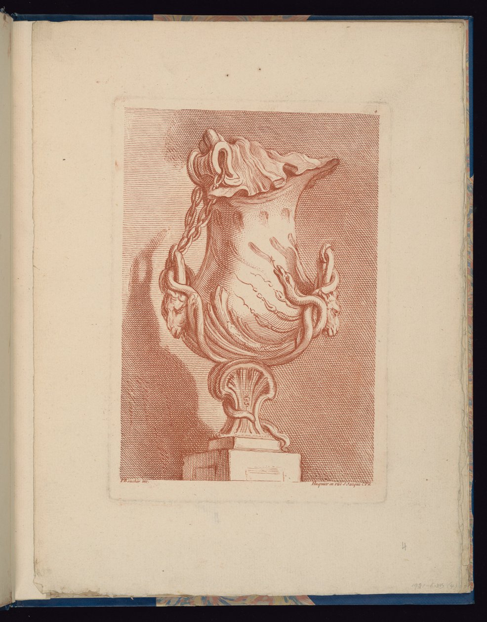 Plate 4, Book of Vases by François Boucher