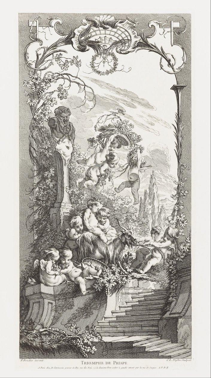 Triumph of Priapus in New Concepts for Screens by François Boucher