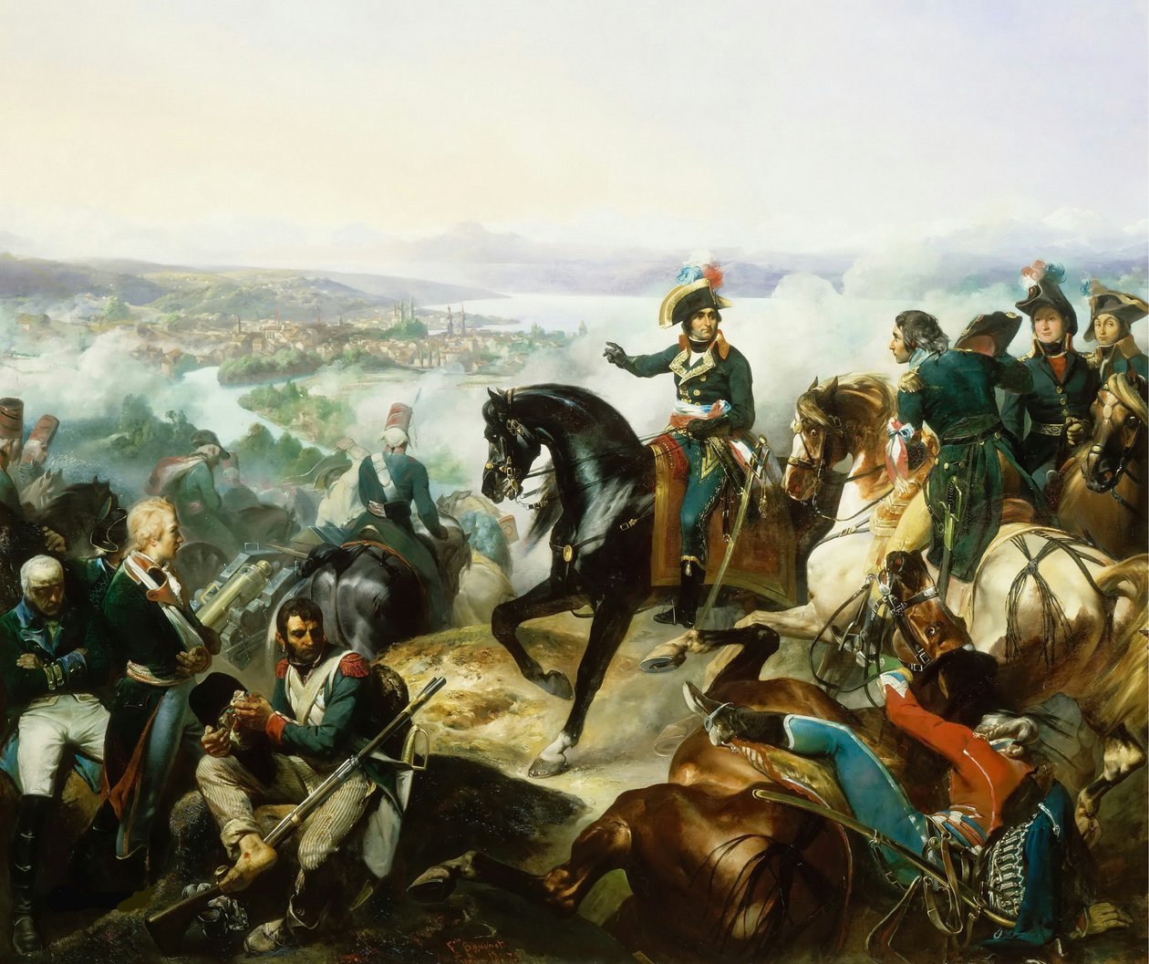 The Battle of Zurich, 25th September 1799 by Francois Bouchot