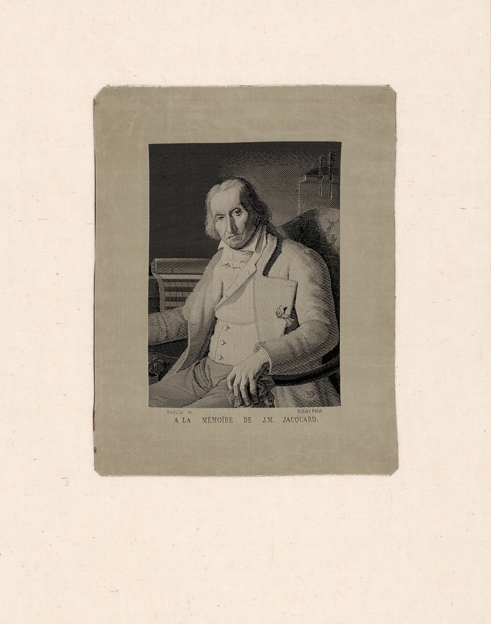 Portrait of Joseph Marie Jacquard (1752–1834) by François Carquillat