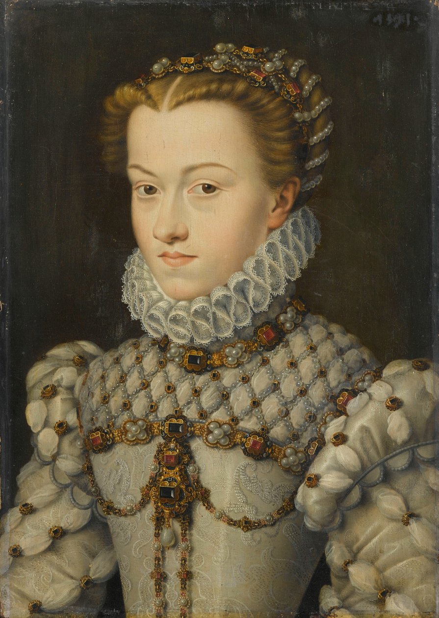 Elisabeth of Austria, Queen of France by François Clouet