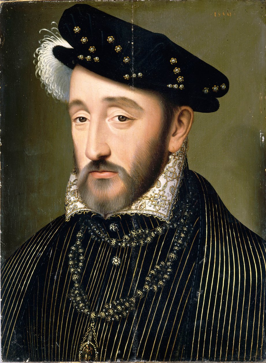 Portrait of King Henry II of France, 1547 by François Clouet