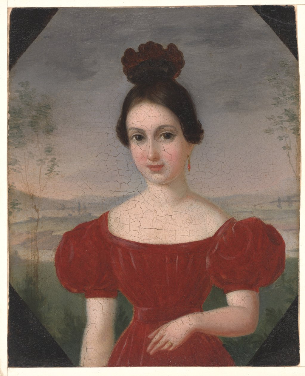 Portrait of Marie Louise Tétu, Madame François Fleischbein by François Fleischbein