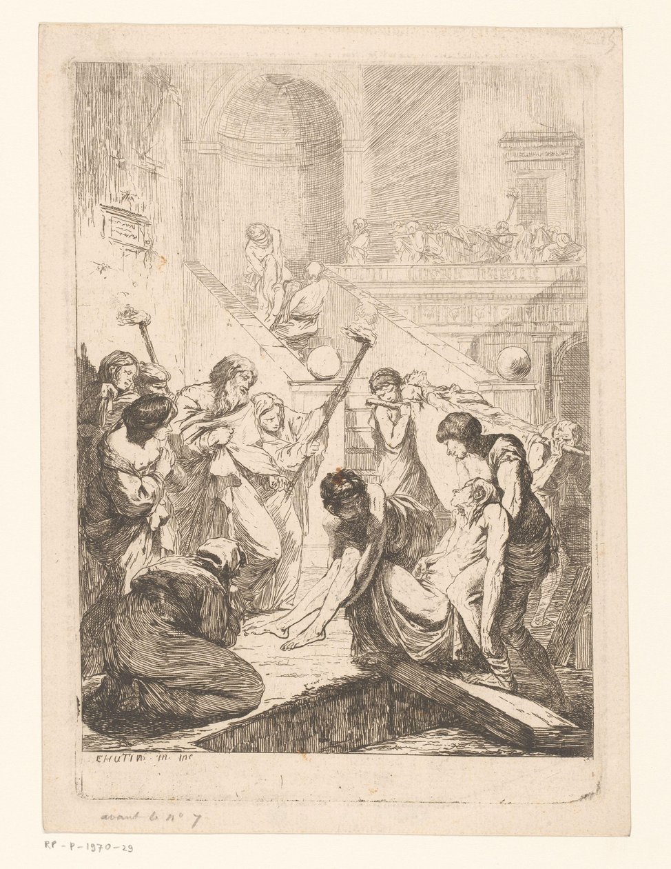 Burial of the Dead, Seven Works of Mercy by François Hutin