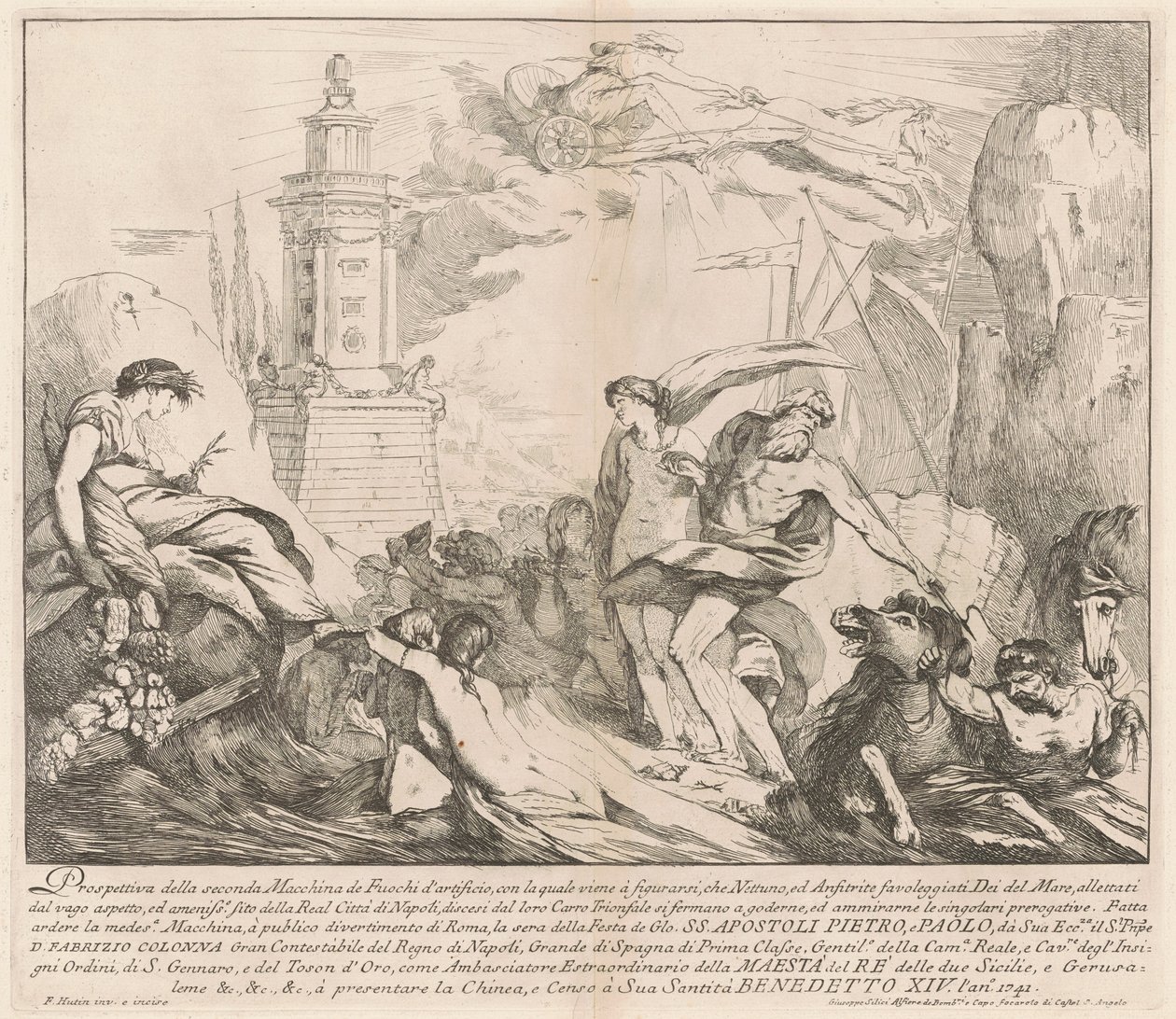 The Second Machine for the Chinea of 1741: Neptune and Amphitrite by François Hutin