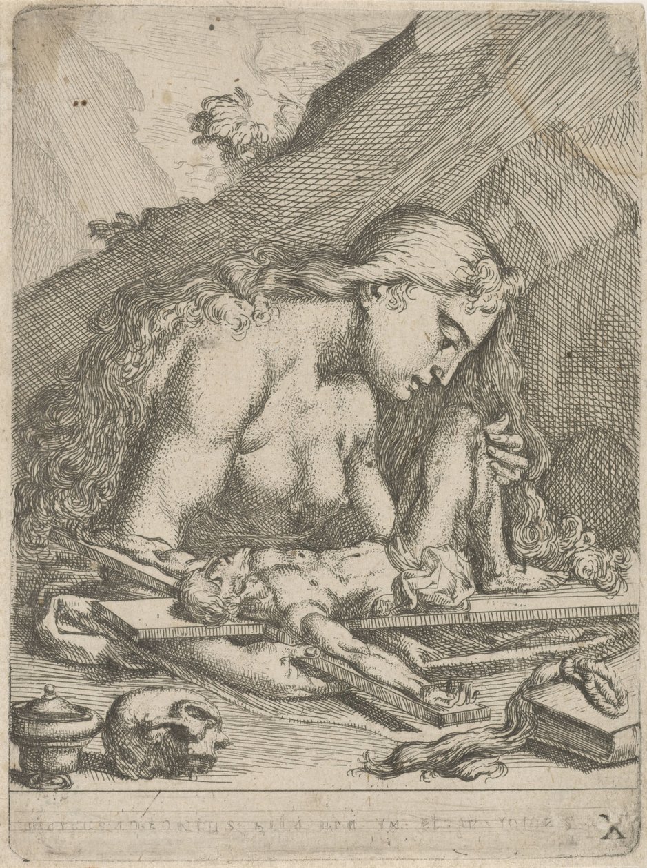 Saint Mary Magdalene as Penitent Sinner by François Joseph Lonsing