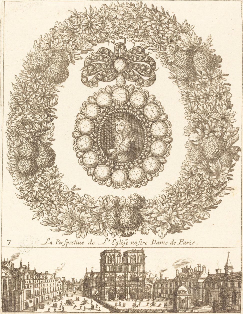 The Perspective of the Church of Notre Dame de Paris by François Le Febvre