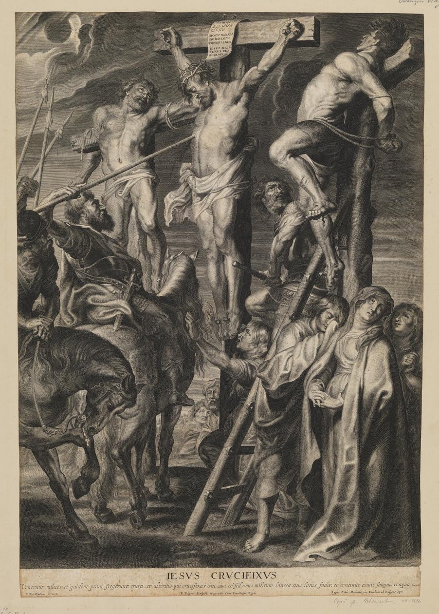 Christ on the Cross between the Two Thieves by François Ragot