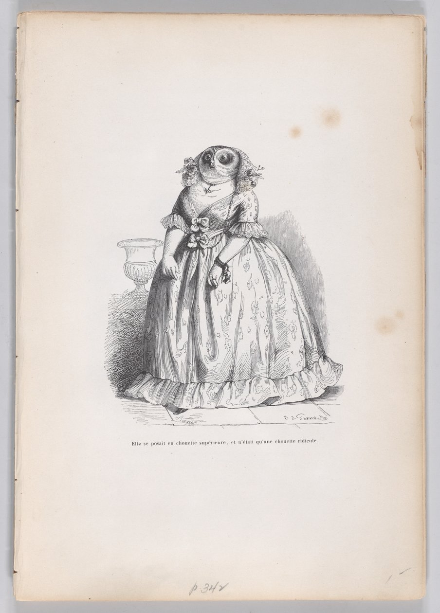 She posed herself as a superior owl, and was just a ridiculous owl from Scenes from by François Rouget