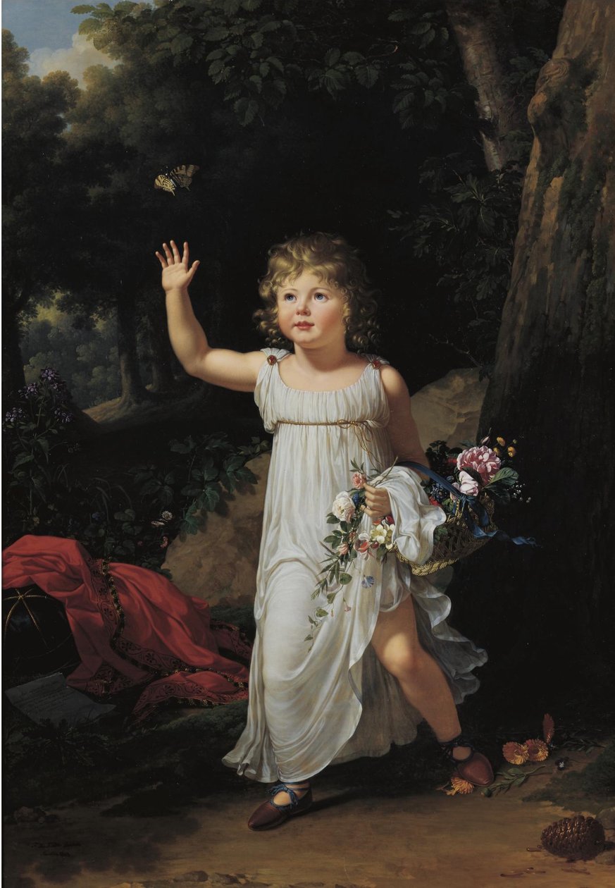 Portrait of Edgar Clarke, Full-Length, in a Forest by Francois Xavier Fabre