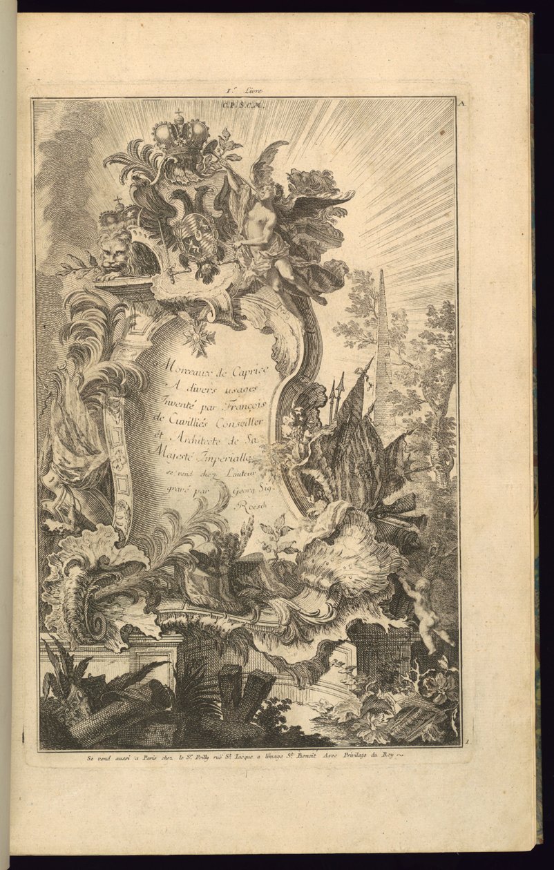 Design for Cartouche by François de Cuvilliés the Elder