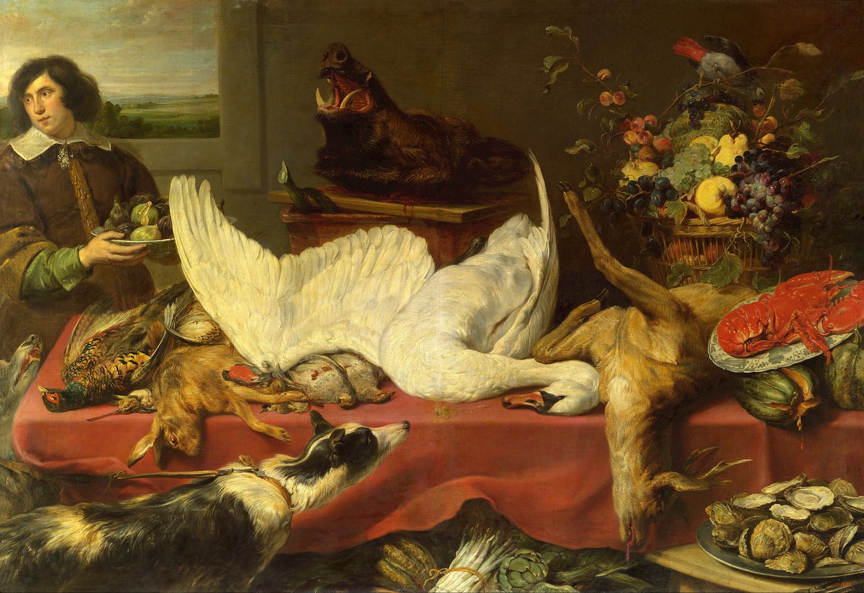 Still Life with a Swan by Frans Snyders or Snijders