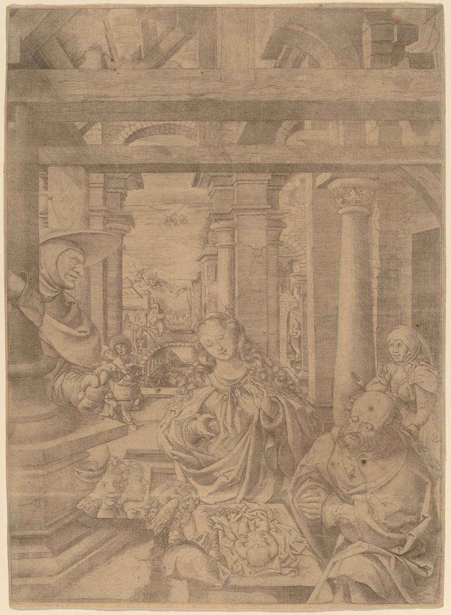 The Adoration of the Shepherds by Frans Crabbe van Espleghem
